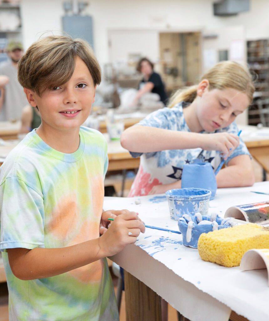 boy in ceramics