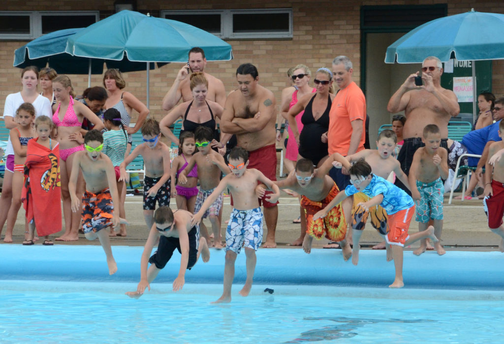 Aronimink Swim Club in the summer is a best pool and splash pad