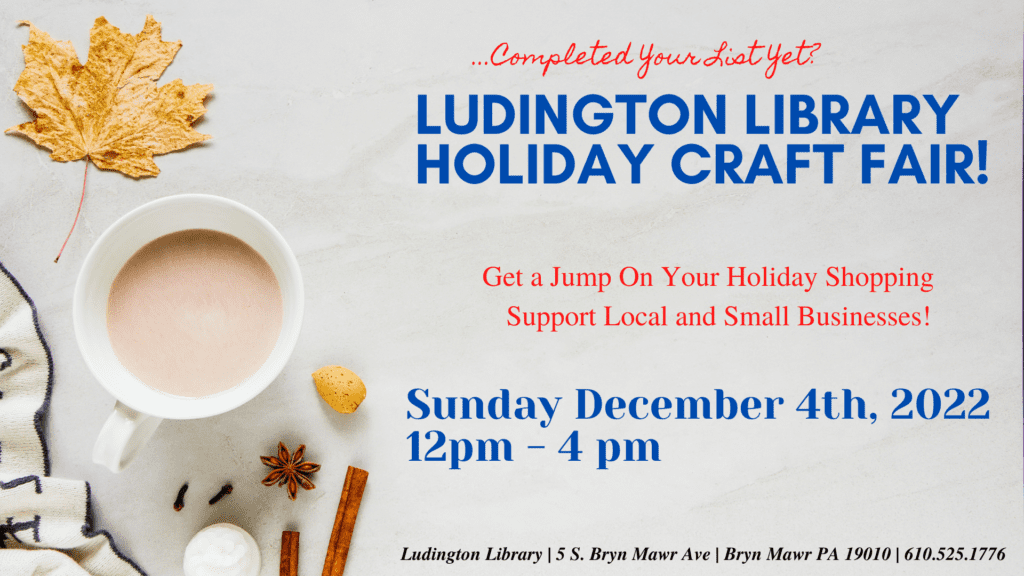 Ludington Library Holiday Craft Fair Main Line Parent