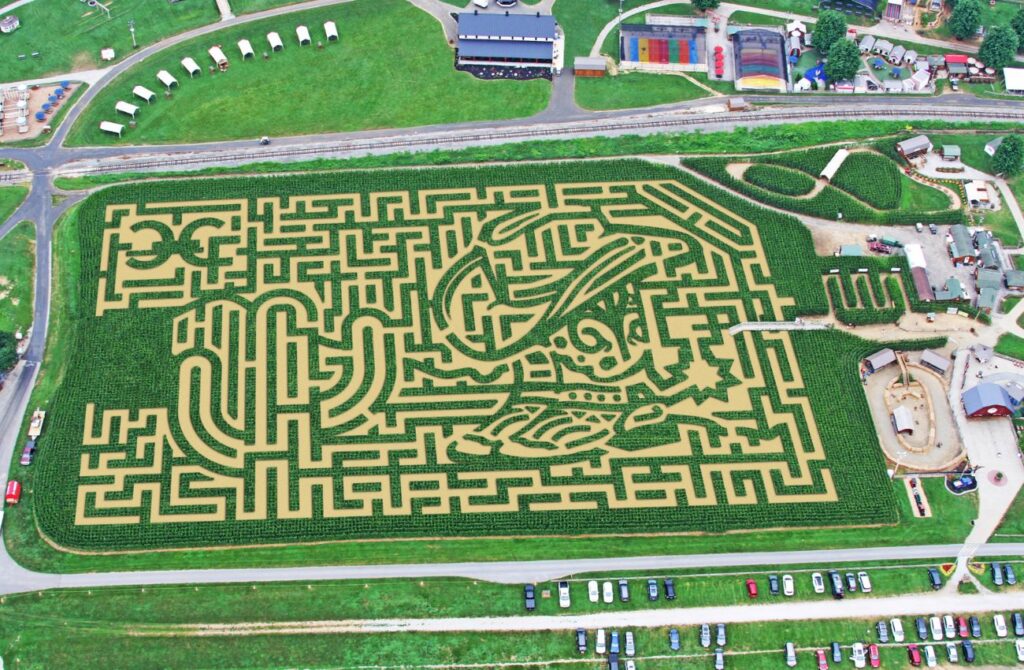 Wild West corn maze in Lancaster County