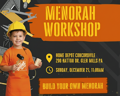 Home Depot Menorah Workshop