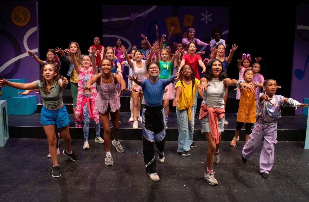 Kids rehearsing for theater show in Media on the Main Line