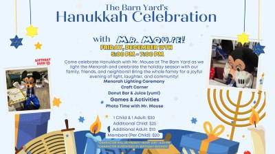 Mickey’s Hanukkah Party at The Barn Yard