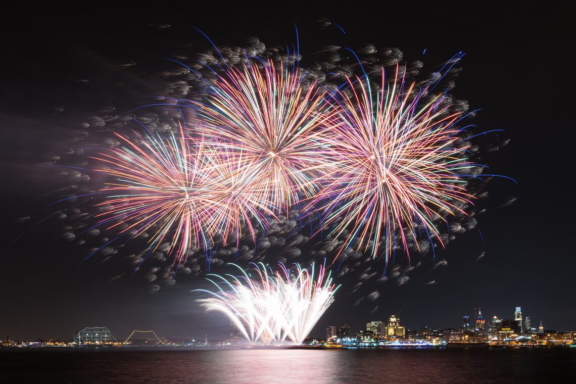 New Year’s Eve Fireworks on the Philly Waterfront