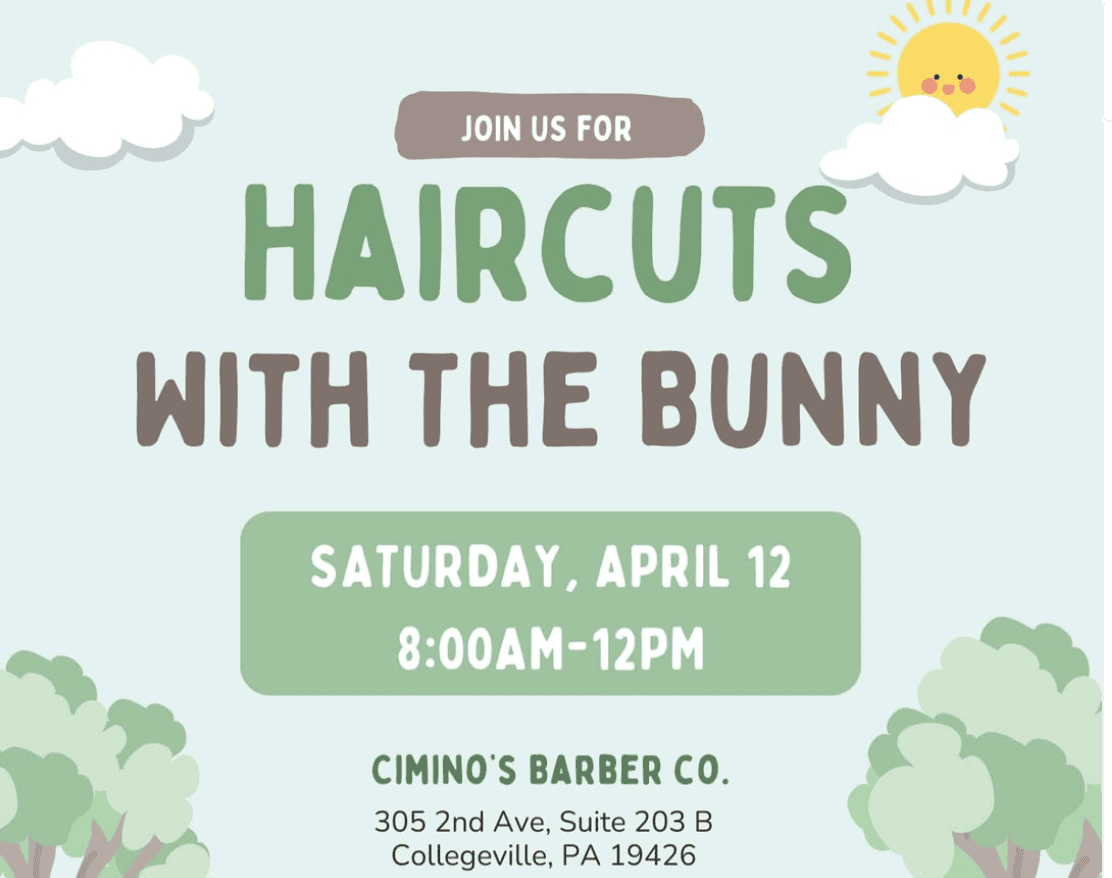 Haircuts with the Easter Bunny