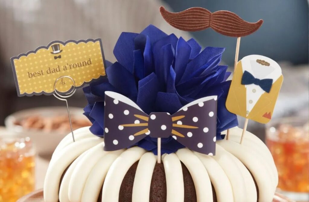 Nothing Bundt Cakes Best Dad Around Cake celebrates Father's Day.