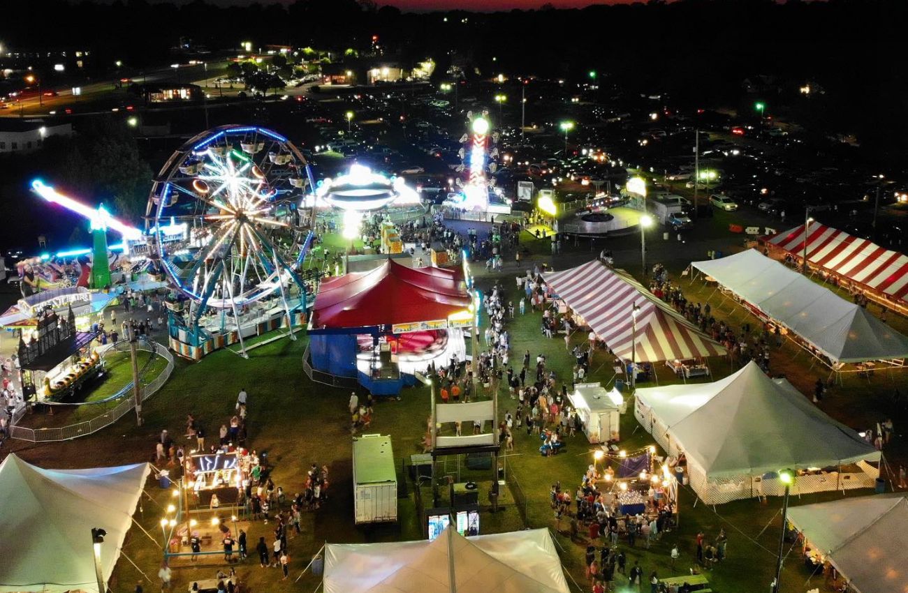 The Annual Goshen Country Fair offers traditional carnival attractions like their giant Ferris wheel.