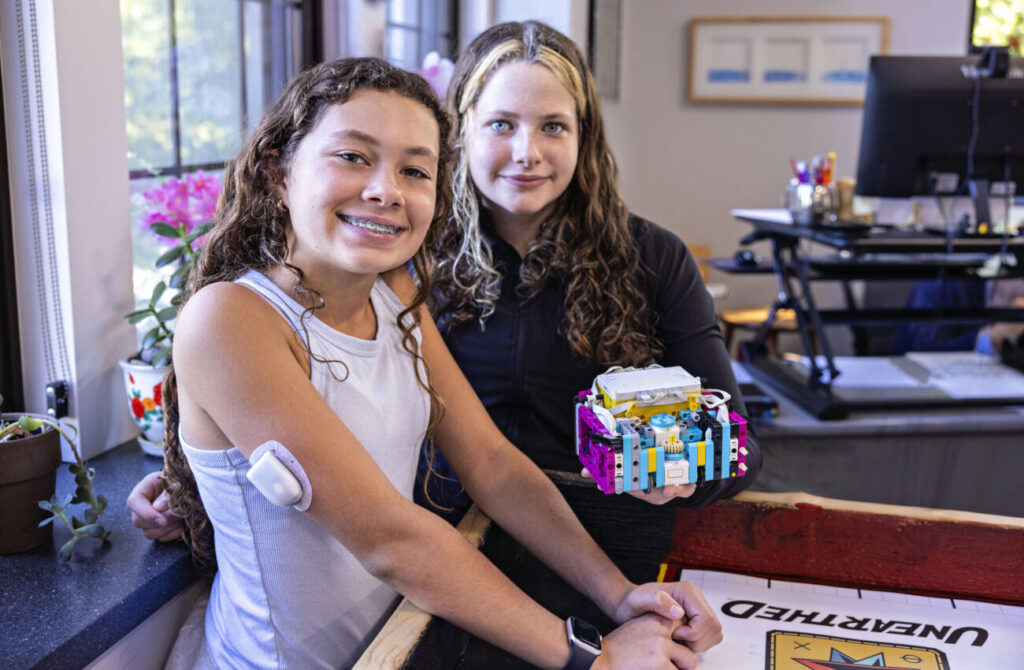 Friends Central School robotics team showing off their project