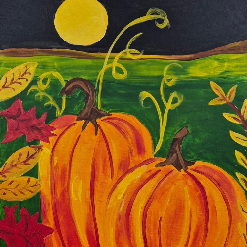 Fall Pumpkins Painting Night – Delco Arts Week Event for Teens and Up