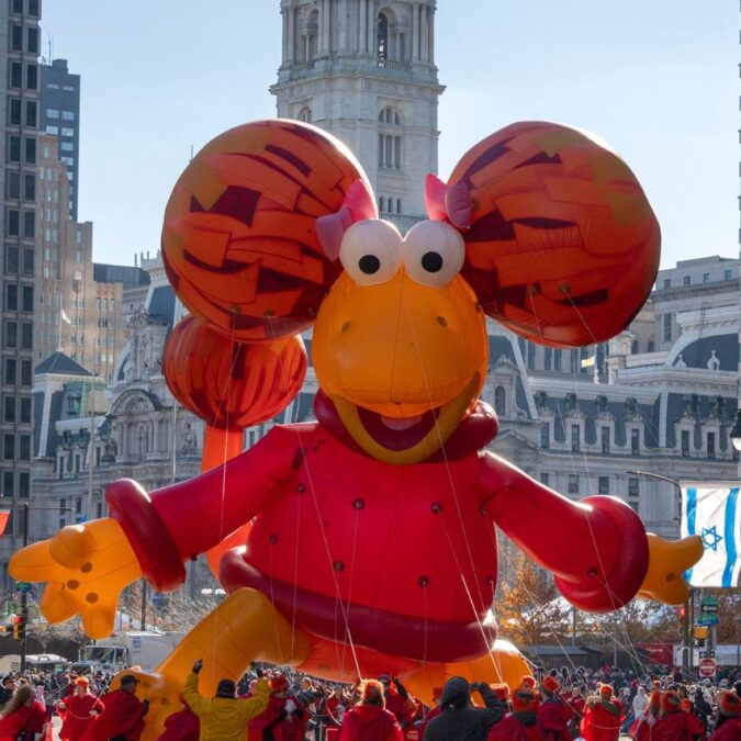Children's character float in the Philadelphia Thanksgiving Day parade