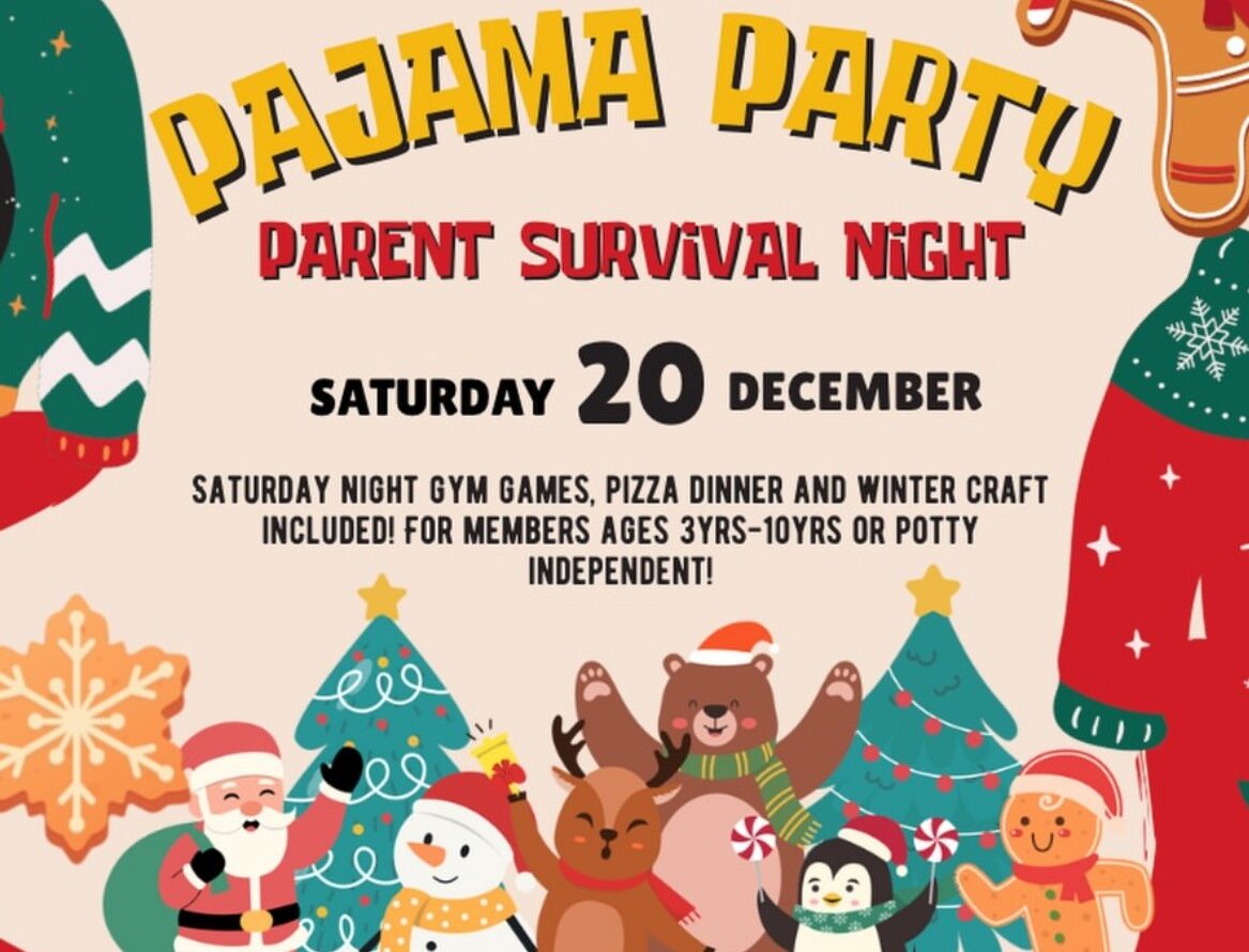 Parent Survival Night – Holiday Pajama Party at the Little Gym Ardmore