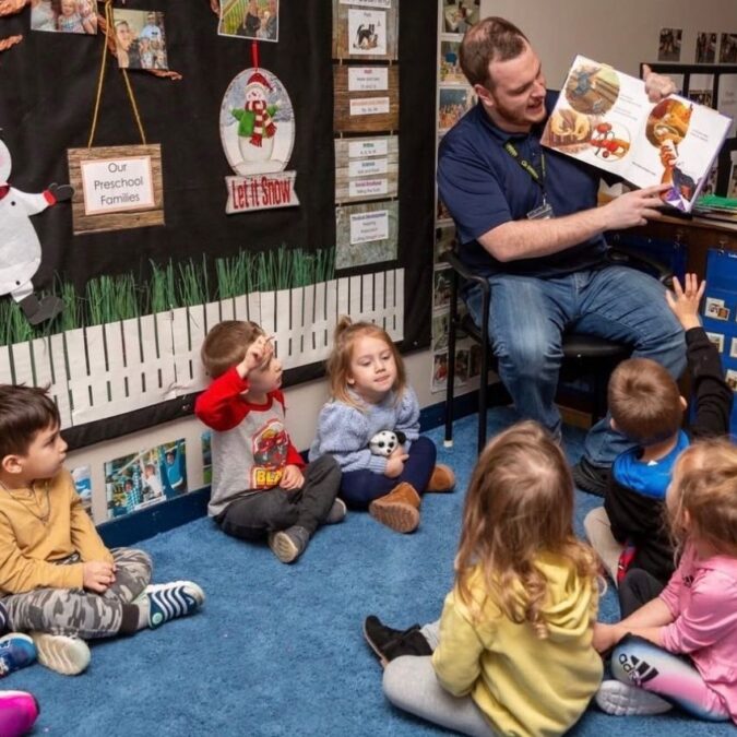 Sotrytime with teacher and children at Celebree School of Wayne