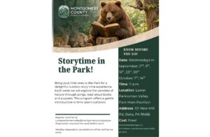 Lower Perkiomen Valley Park Fall Storytime Flyer