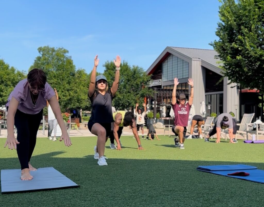outdoor yoga