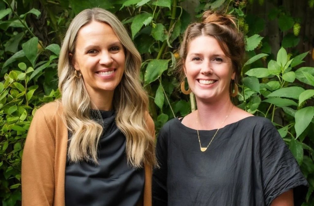 Sarah DiSanto, co-founder of River Wards Wellness Collective, is a Philadelphia therapist pictured with her co-founder Kara Lacey.